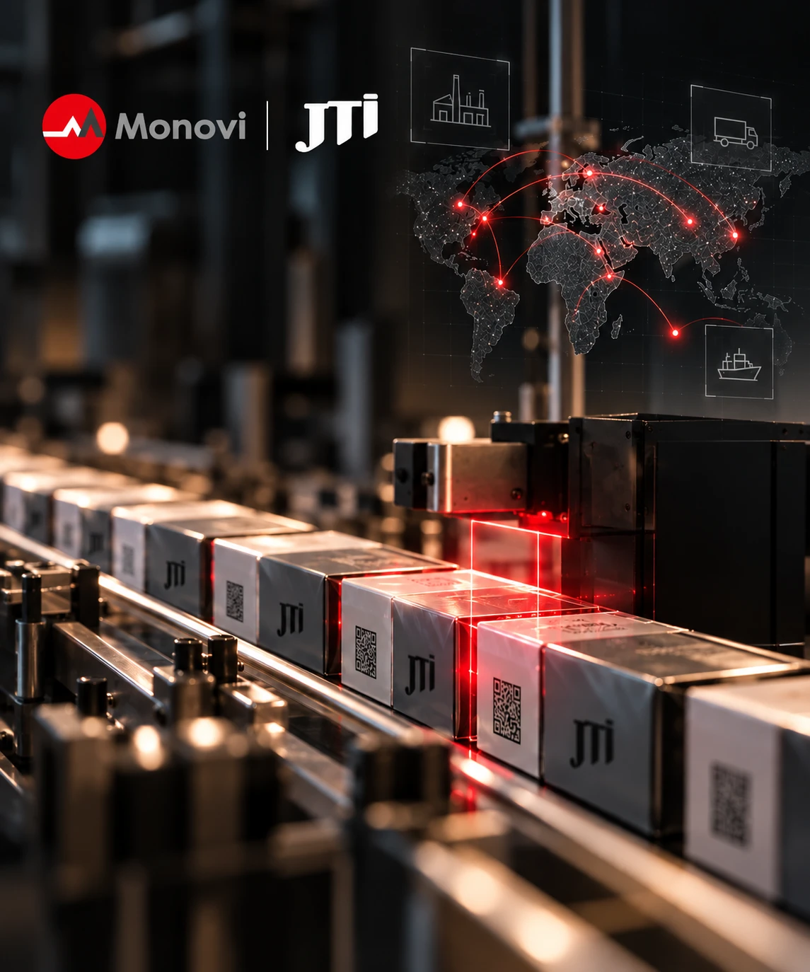 Monovi и JTI: поддръжка Track & Trace за заводите на JTI и глобалната верига на доставки